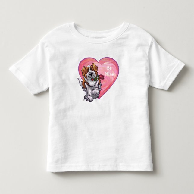 St. Bernard Valentindagen T-shirt (Framsida)