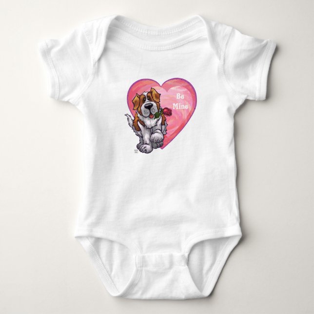 St. Bernard Valentindagen T-shirt (Framsida)
