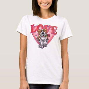 St. Bernard Valentindagen T-shirt