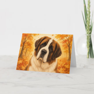 St Bernard Välkomstkort Kort