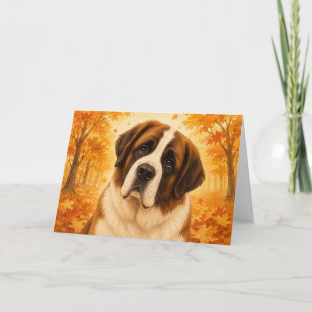 St Bernard Välkomstkort Kort (Framsida)