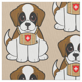 St Bernard valp Tyg