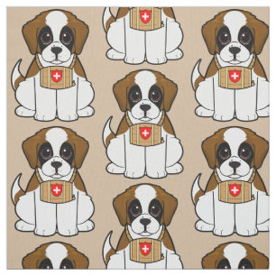 St Bernard valp Tyg