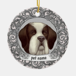 St Bernhard Hund Kärleksminne Ornament