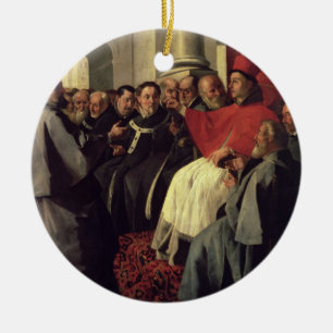 St Bonaventure (1221-74) på rådet av Lyons Julgransprydnad Keramik