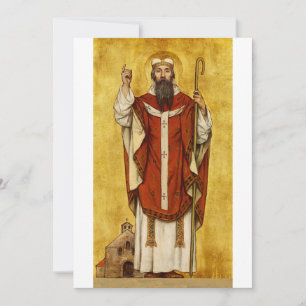 St. Boniface av Mainz - Skyddshelgon för utbildare Tack Kort