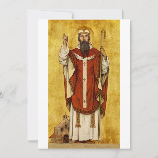 St. Boniface av Mainz - Skyddshelgon för utbildare Tack Kort (Framsida)