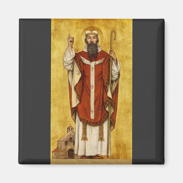 St. Bonifatius av Mainz - Beskyddare av utbildare Magnet (Framsidan)