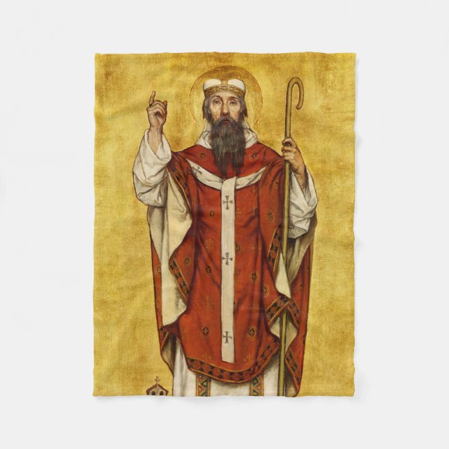 St. Bonifatius av Mainz - Pedagogernas skyddshelgo Fleecefilt (Framsidan)