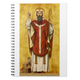 St. Bonifatius av Mainz - Skyddshelgon för utbilda Anteckningsbok