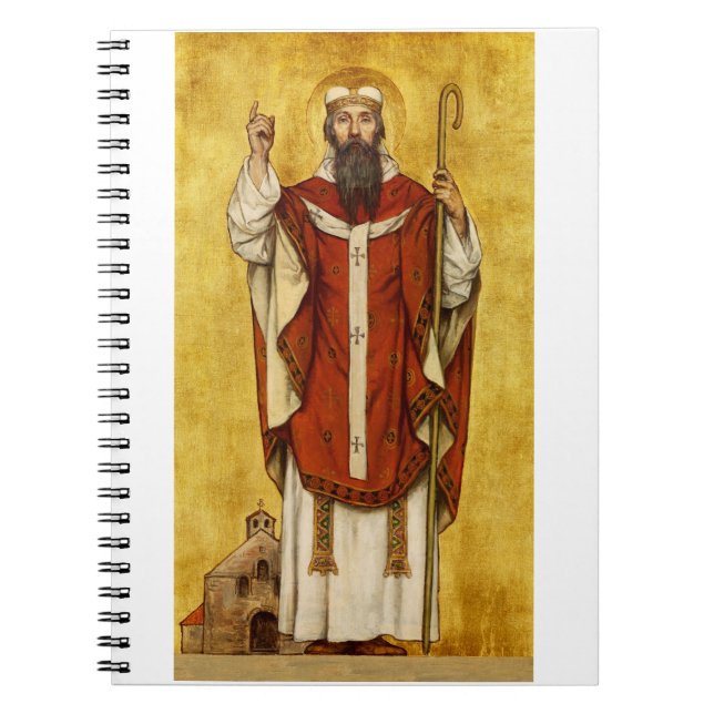 St. Bonifatius av Mainz - Skyddshelgon för utbilda Anteckningsbok (Framsidan)