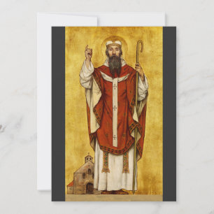 St. Bonifatius av Mainz - Skyddshelgon för utbilda Julkort
