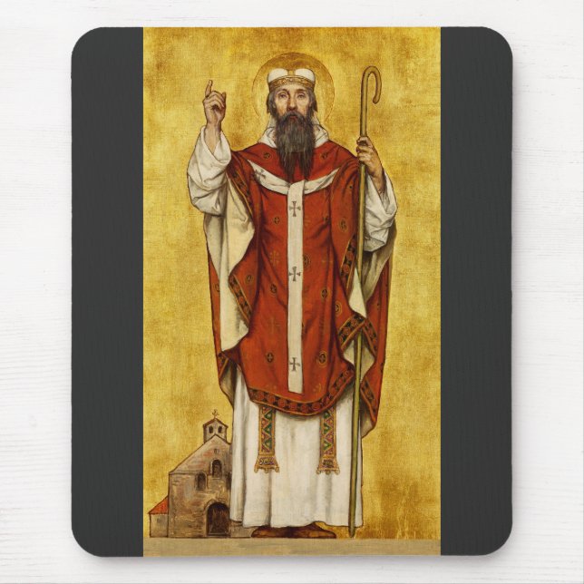 St. Bonifatius av Mainz - Skyddshelgon för utbilda Musmatta (Framsidan)
