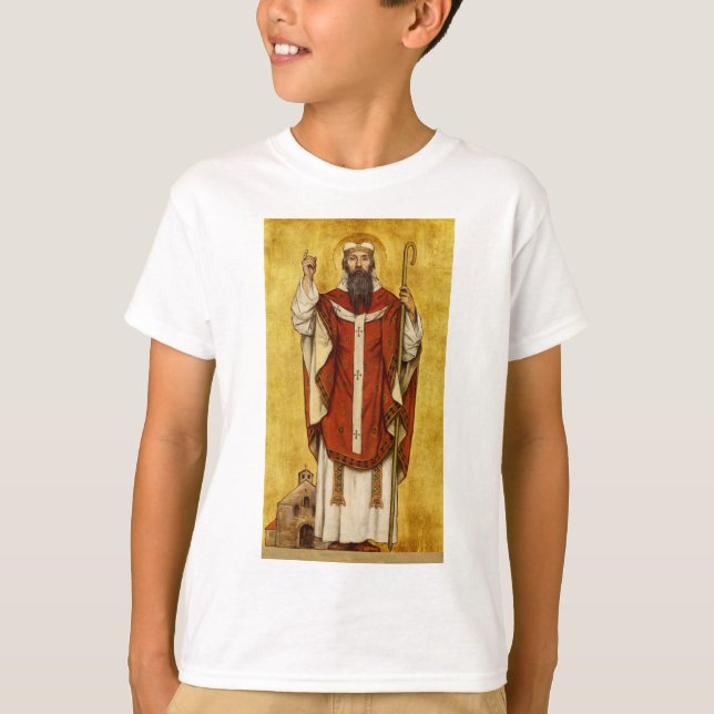 St. Bonifatius av Mainz - Skyddshelgon för utbilda T Shirt (Framsida)
