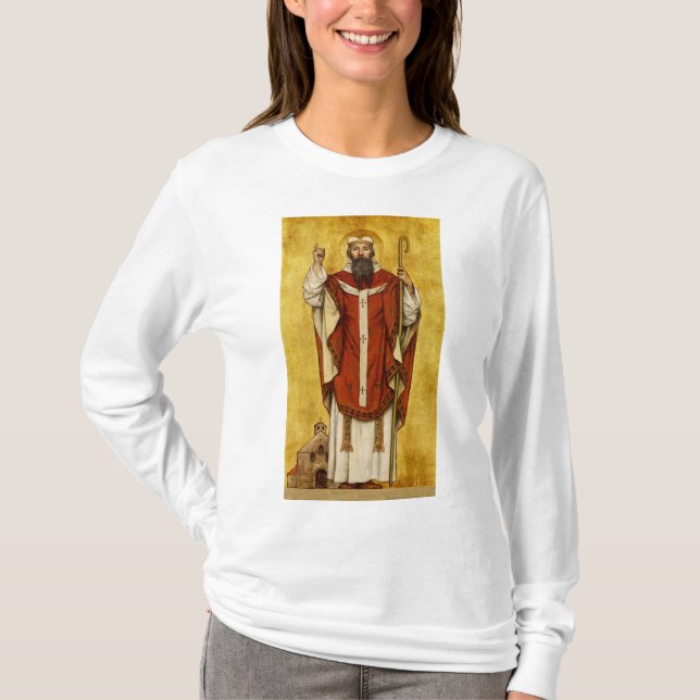 St. Bonifatius av Mainz - Skyddshelgon för utbilda T Shirt (Framsida)