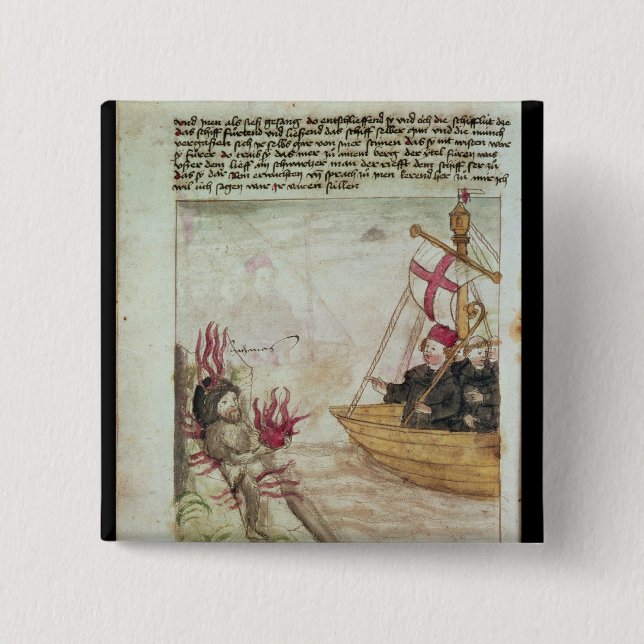 St. Brendan i hans frakt Knapp (Framsida)