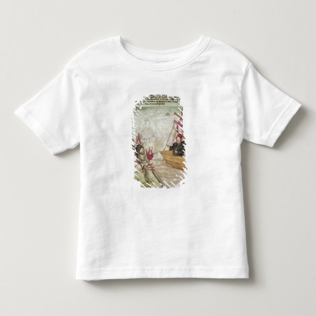 St. Brendan i hans frakt Tee Shirt (Framsida)