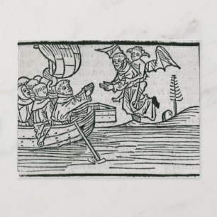 St. Brendan och demonen Vykort