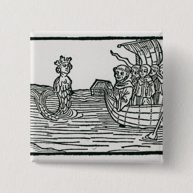 St. Brendan och siren Knapp (Framsida)