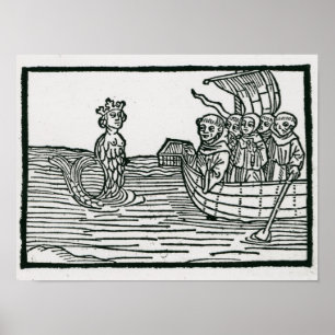 St. Brendan och siren Poster