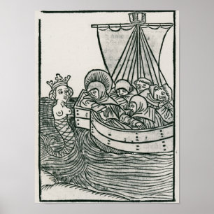 St. Brendan och siren Poster