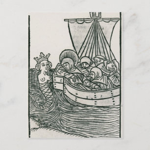 St. Brendan och Siren Vykort