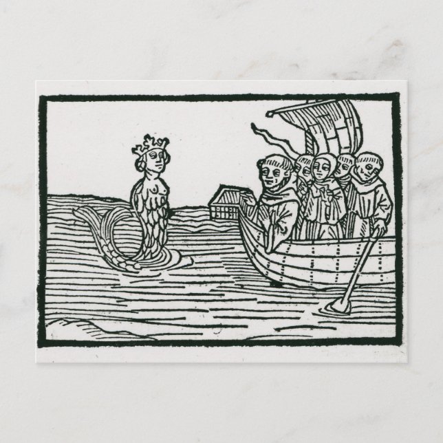 St. Brendan och Siren Vykort (Framsida)