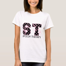 st brev black and rosa polka dots t shirt