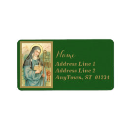 St. Brigid av Irland (M 014) Adressetikett