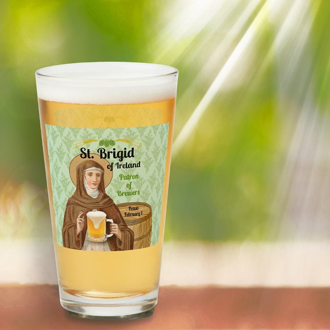 St. Brigid of Ireland and Her Barrel of Beer Glaskopp (Skapare uppladdad)