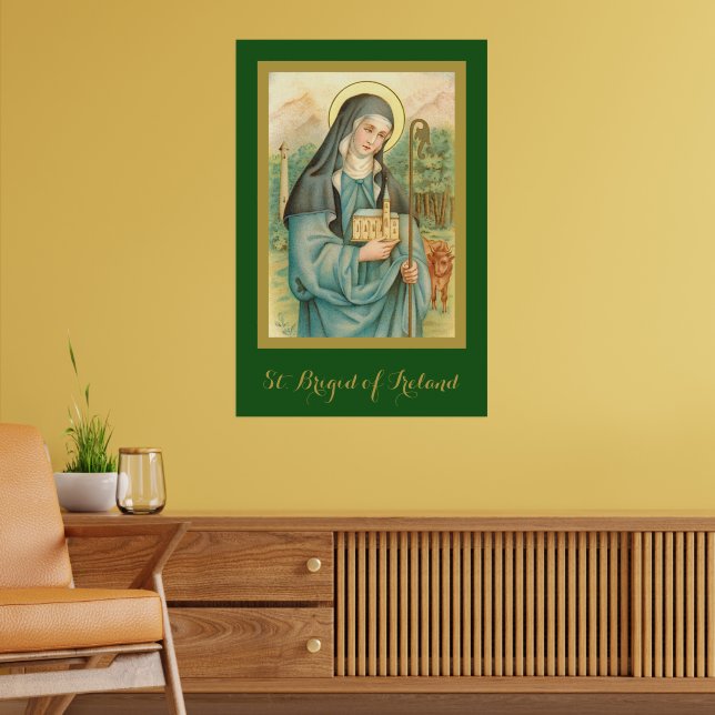 St. Brigid of Ireland (M 014) Poster (Vardagsrum 2)