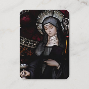 St. Brigid of Kildare Religiösa Heliga Prayer Visitkort