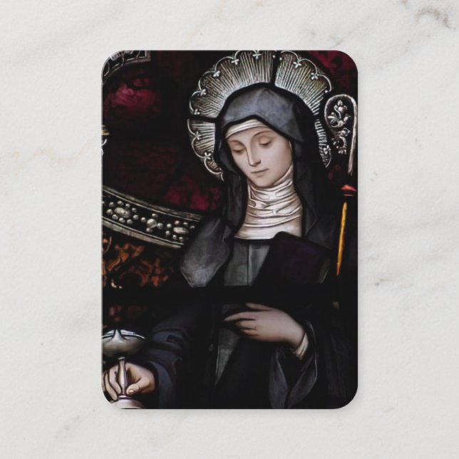 St. Brigid of Kildare Religiösa Heliga Prayer Visitkort (Framsida)