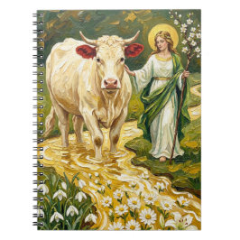 St. Brigid & The White Cow (Imbolc) Anteckningsbok
