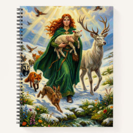 St Brigid Vårgudinna Skogs Djur Imbolc