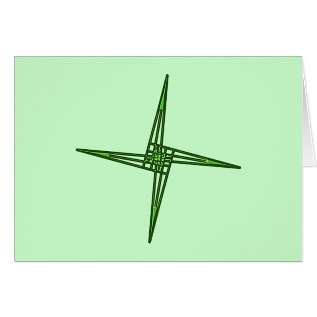 St. Brigids Kreuz Cross Irland Ireland Eire Hälsningskort (Framsidan Horizontal)