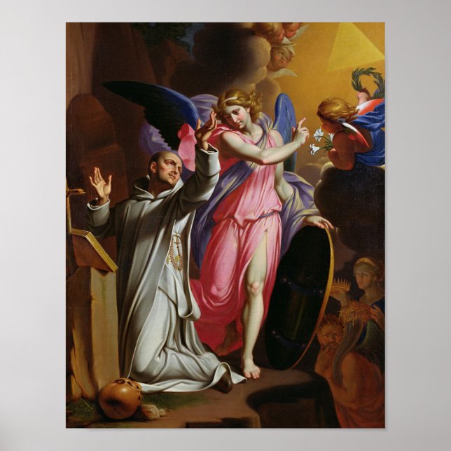 St. Bruno i Prayer, 1671 Poster (Framsidan)