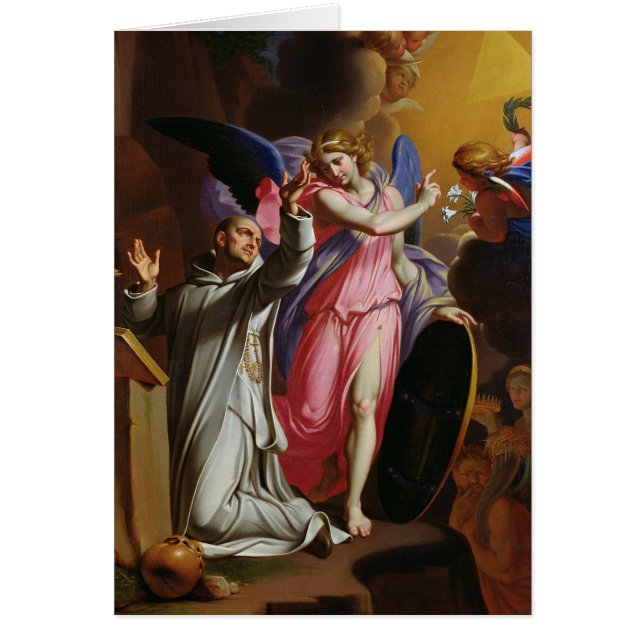 St. Bruno på bönen, 1671 Hälsningskort (Framsidan)