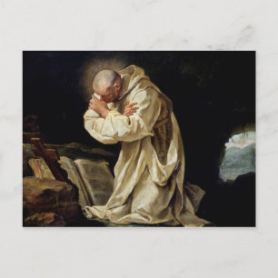 St. Bruno Praying in the Desert, 1763 Vykort