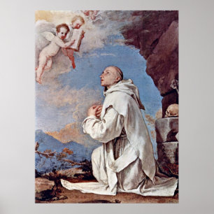 St. Bruno the Carthusian av Jusepe de Ribera Poster