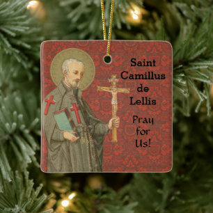 St. Camillus de Lellis (SAU 37) Square Julgransprydnad Keramik