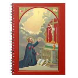 St. Camillus Praying före en Crucifix (M 020) Anteckningsbok