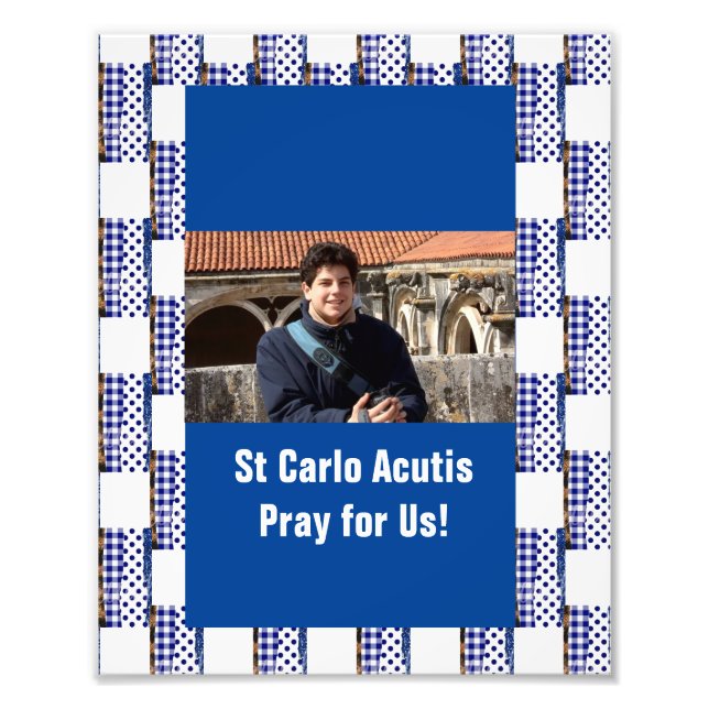 St Carlo Acutis Fototryck (Framsidan)