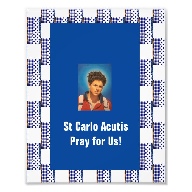 St Carlo Acutis Fototryck (Framsidan)