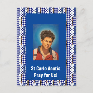 St Carlo Acutis-kort Vykort