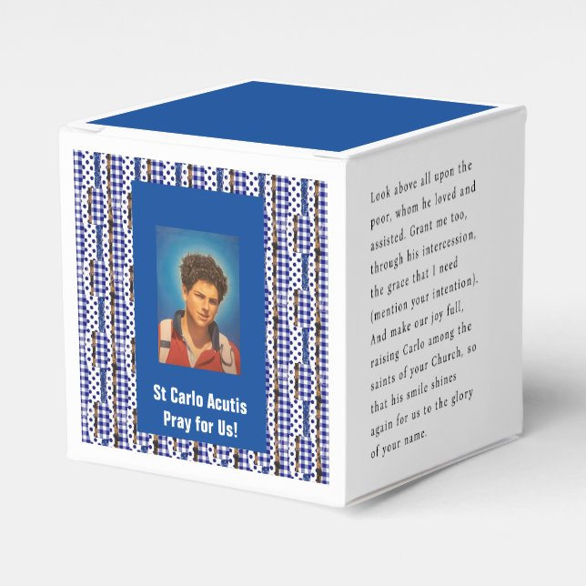 St Carlo Acutis Presentaskar (Framsidan Sidan)