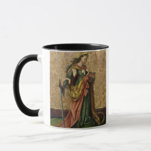St. Catherine av Alexandria (olja på panel) 2 Mugg