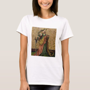St. Catherine av Alexandria (olja på panel) 2 Tee