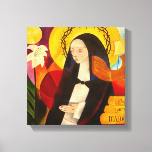 St. Catherine av Siena 2007 Canvastryck