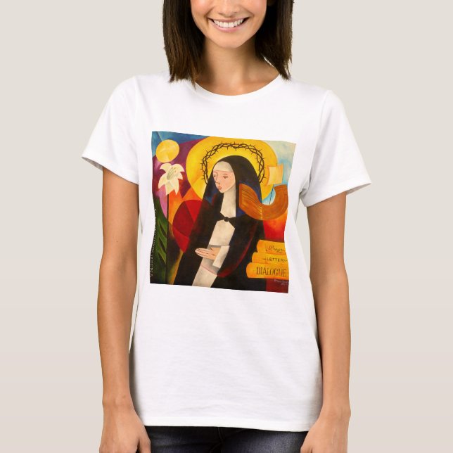 St. Catherine av Siena 2007 Tee Shirt (Framsida)